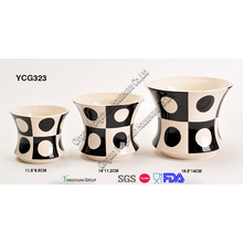 Porcelana conjunto de vasos de plantas decorativas para atacado